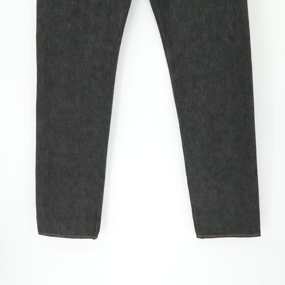 Levis 501 Jeans Mens 32x38 Raw Unwashed Denim Shrink-To-Fit Button Fly Straight - Picture 5 of 16